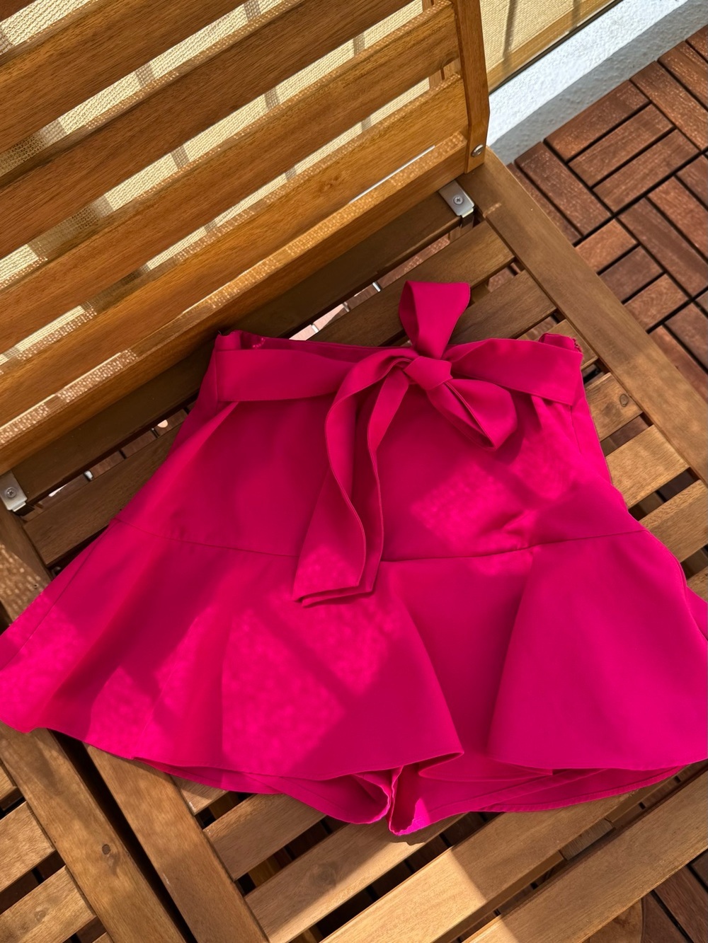 Zara Vibrant Fuchsia Wrap Skort